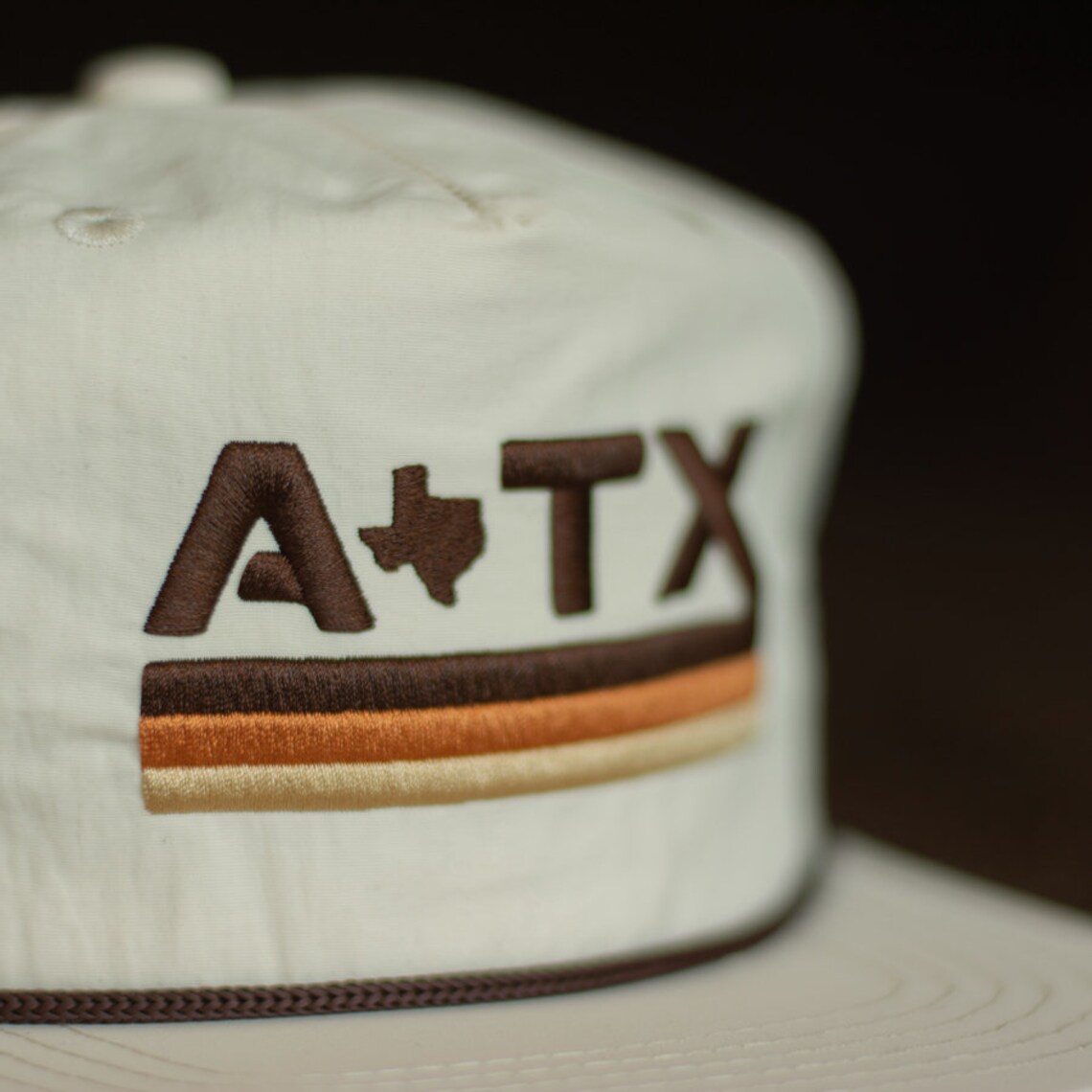 ATX ROPE Hat / Austin Texas Snapback Retro Cap / Longhorns / Etsy