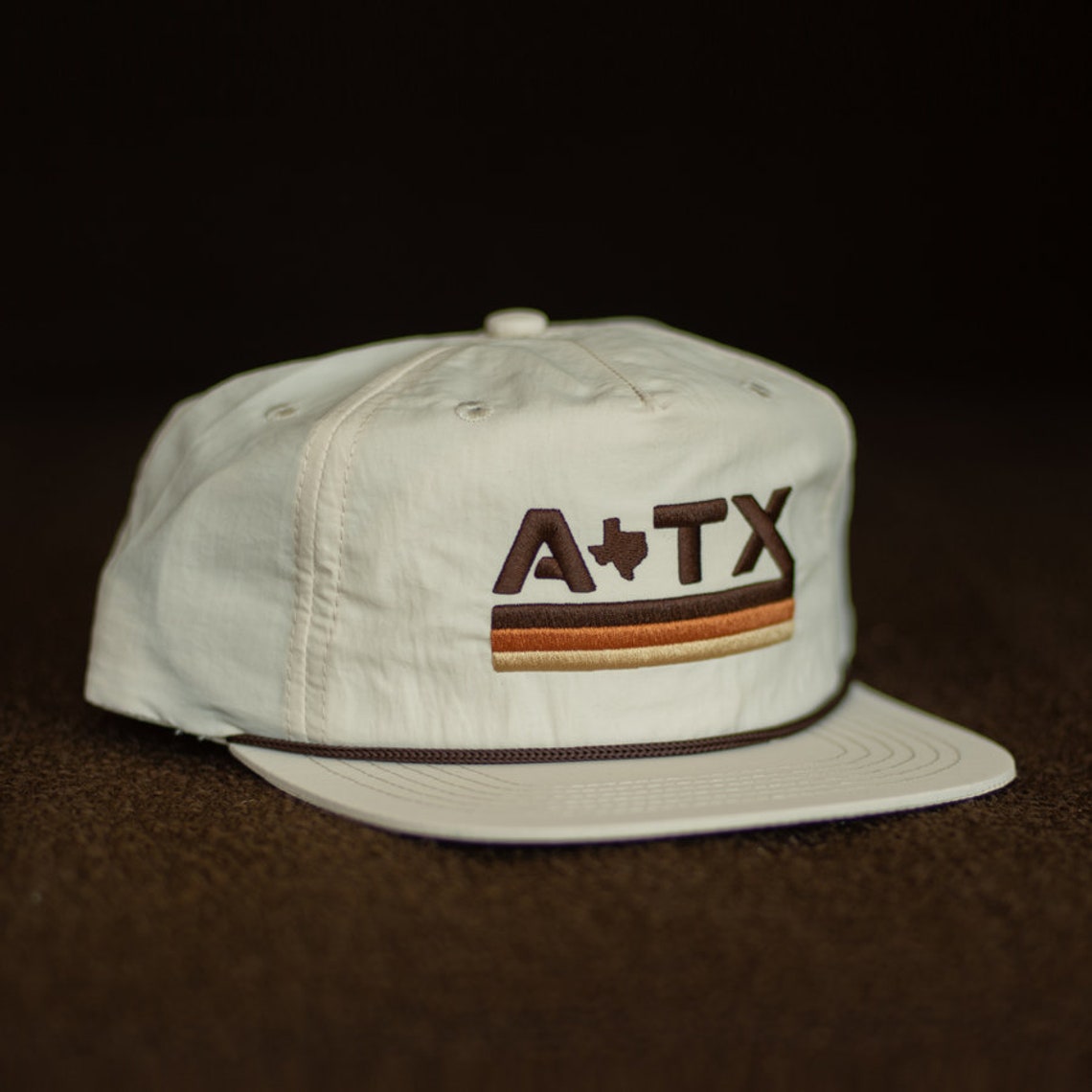 ATX ROPE Hat / Austin Texas Snapback Retro Cap / Longhorns / Etsy