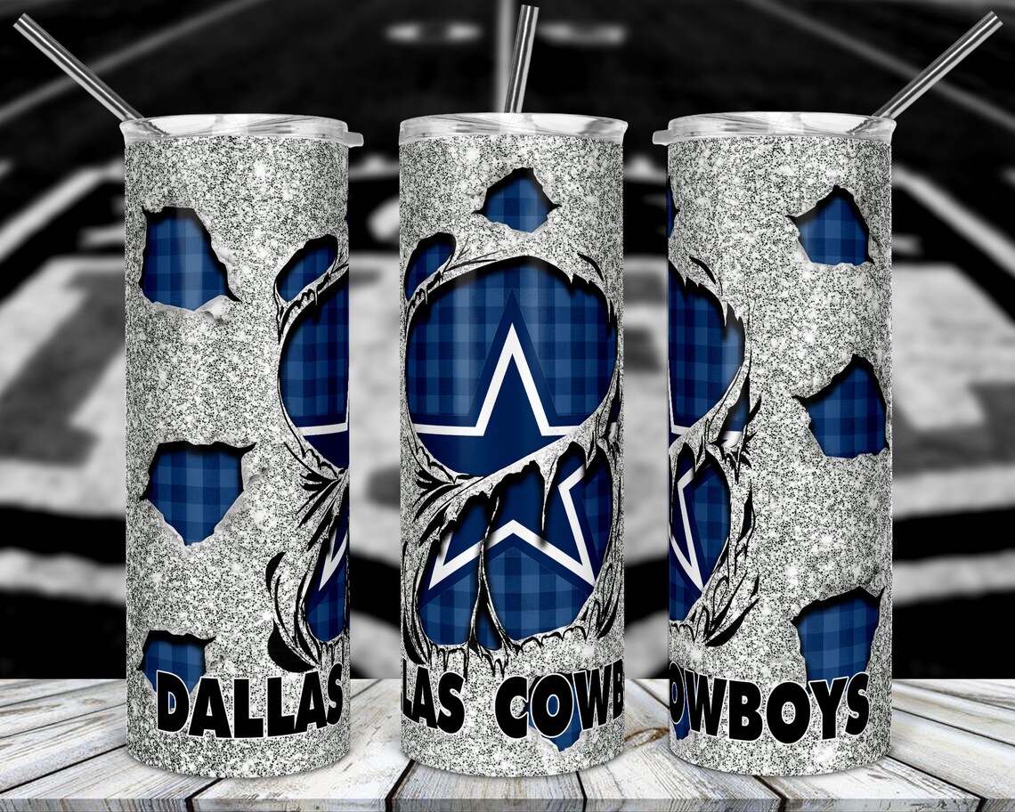 NFL Skinny Stainless Tumbler Etsy