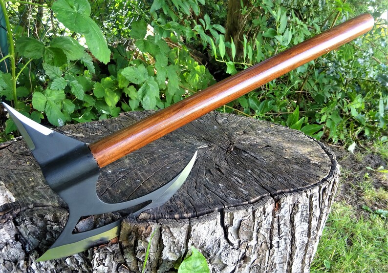 Stainless Steel Axe Dark Wood Sharply Ground 58 Cm Etsy