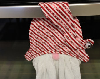 Kaycee's Quilted Hanging Gnome Towel, Hand Towel, Hanging Kitchen Towel