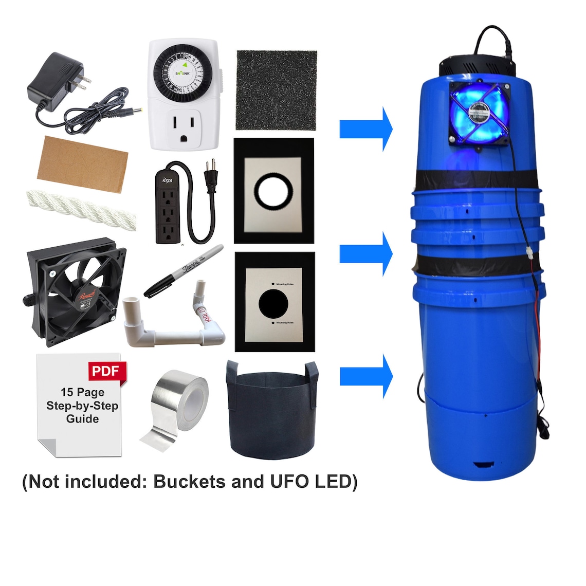 DIY Space Bucket Kit Homemadegrow Etsy