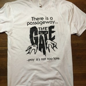 THE GATE shirt 80s horror movie memorabilia cult vhs Sacrifyx satanic panic