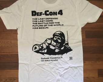 DEF-CON 4 Film Shirt Kult Sci-Fi 80er Horror Post Apokalypse Film WWIII 80er
