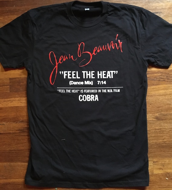 Buy JEAN BEAUVOIR Feel the Heat Cobra Movie Shirt KISS 80s Cult Punk Metal  Ramones Plasmatics Doro Sylvester Stallone Online in India 