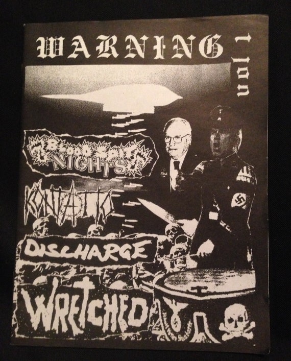 WARNING Punk Fanzine Crust War Discharge Framtid Dbeat Kaaos - Etsy