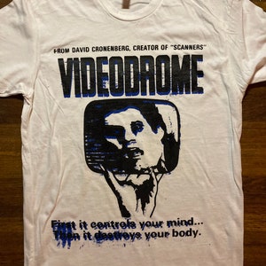 VIDEODROME shirt punk horror Cronenberg 80s vhs cult movie