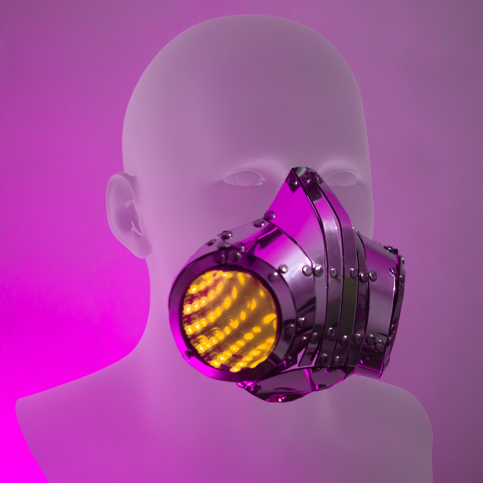 Mirrorled sparkly cosplay face respirator mask Sequin Etsy