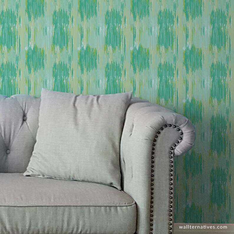 Modern Abstract Removable Wallpaper Reusable Colorful Fabric Etsy