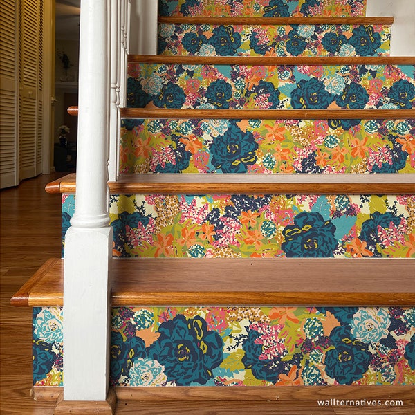 English Garden Bari J Removable Stair Riser Decals