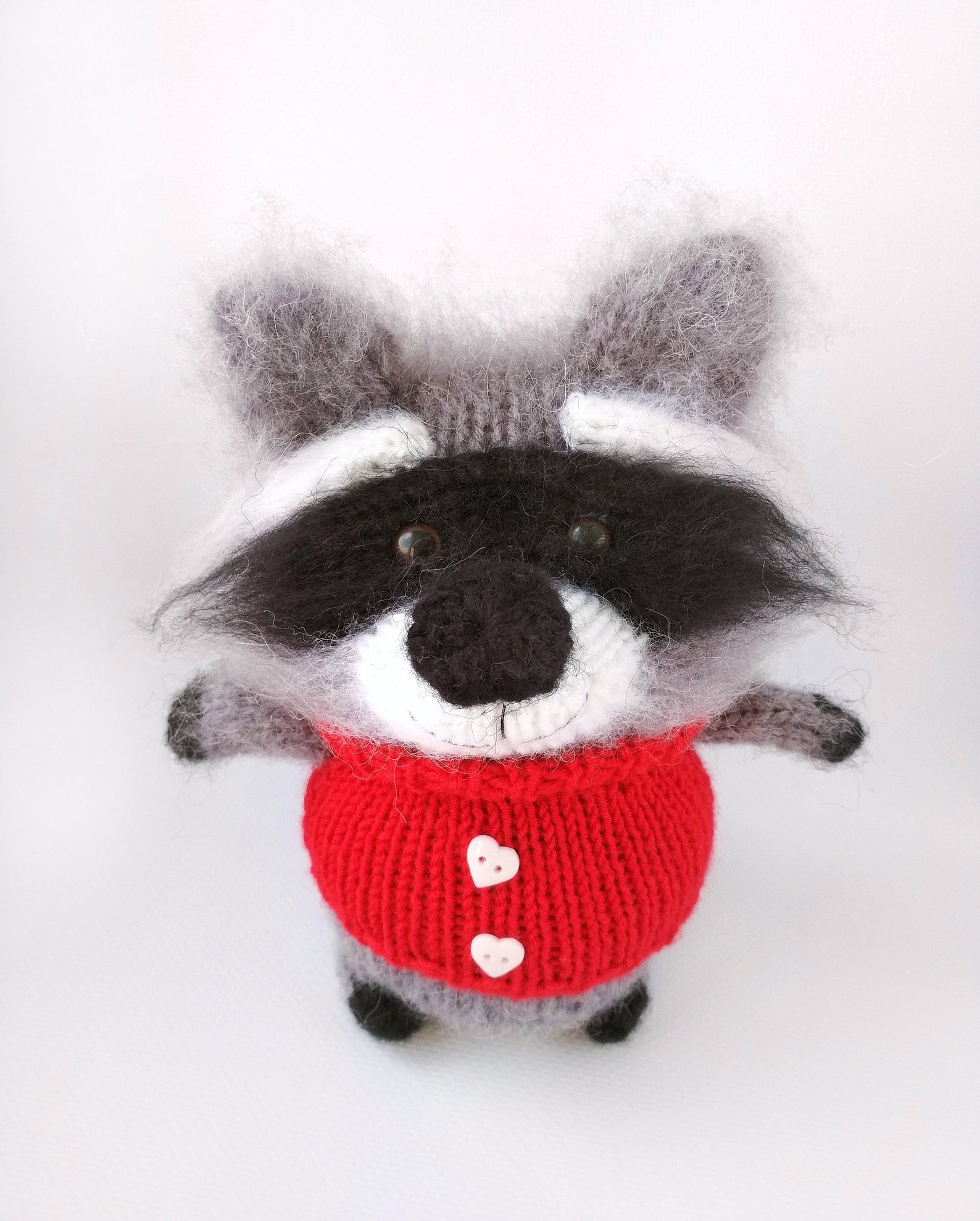 Cute raccoon toy stuffed raccoon doll stuffed animals baby Etsy
