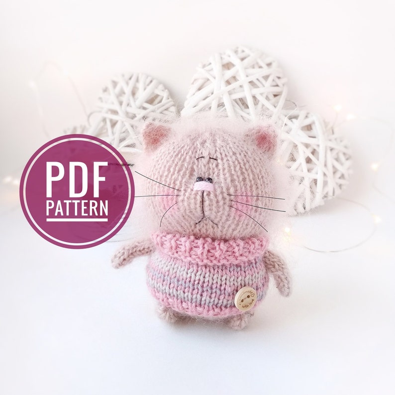 Knitting amigurumi pattern Set of 3 patterns in English Knit Etsy