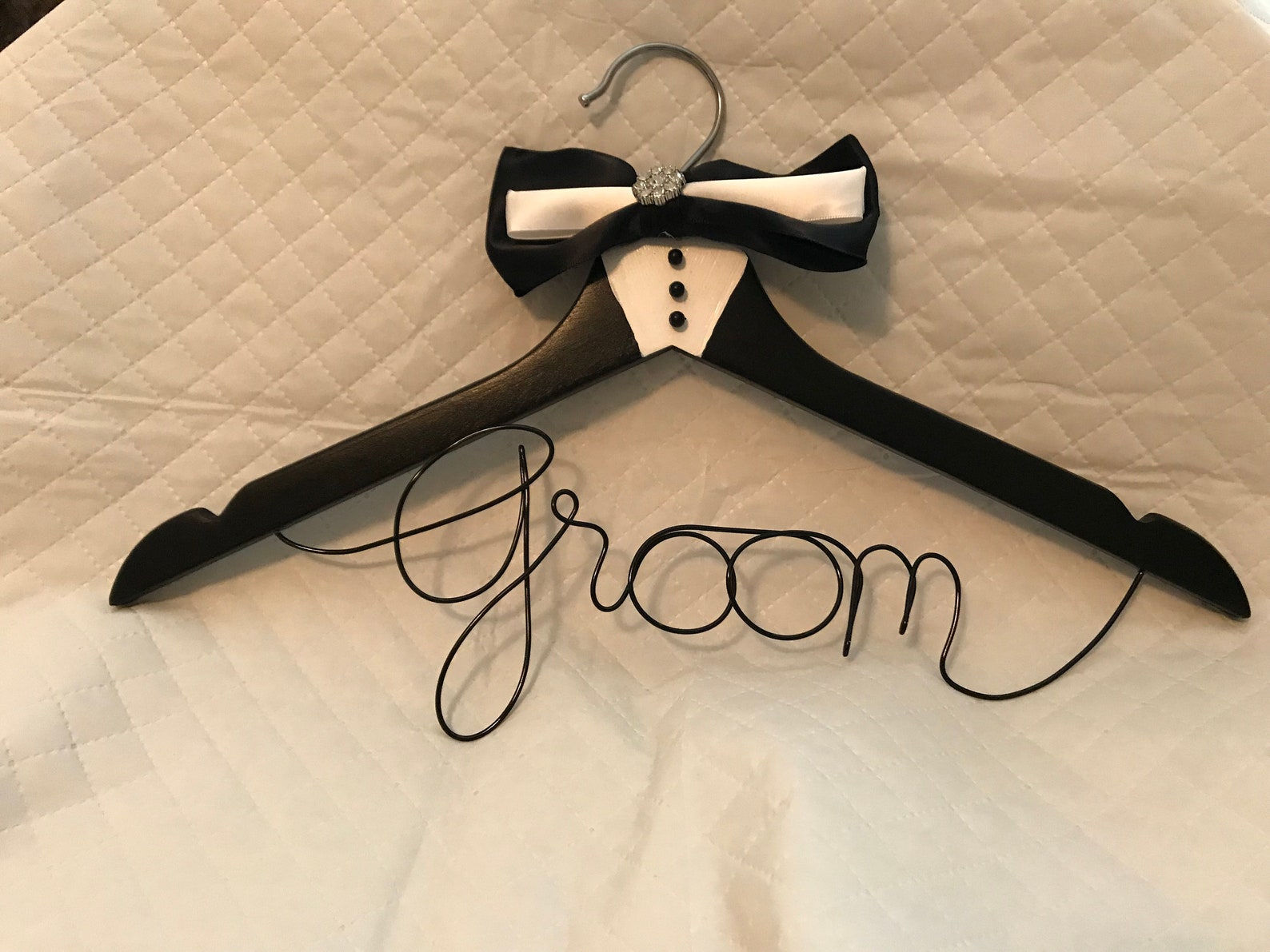Groom Hanger Custom Wedding Hanger Tuxedo Hanger Etsy