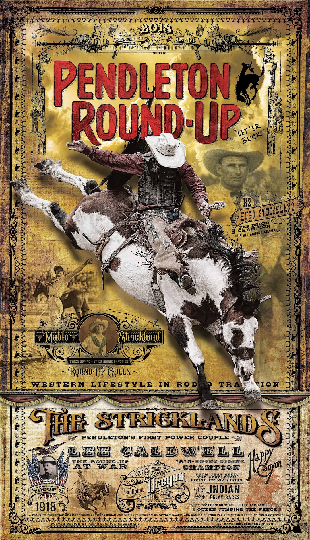 Pendleton Round-up Poster - Etsy