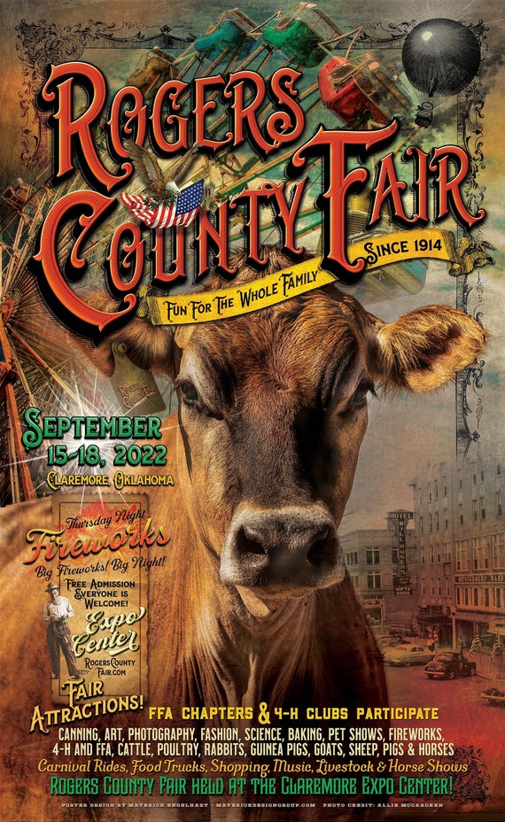 2022 Rogers County Fair Poster Etsy