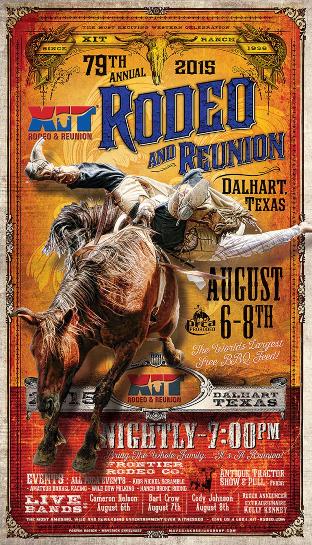 XIT Rodeo & Reunion Rodeo Poster Etsy