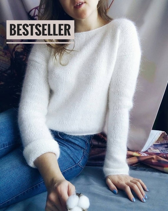 fluffy angora sweater
