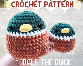 Dale the Duck - CROCHET PATERN ONLY