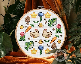 A Stardew Spring Cross Stitch Graph