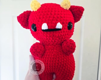 Chunky Devil Plushie, crochet, amigurumi