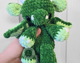 Cuddly Dragon Plushie, crochet, amigurumi
