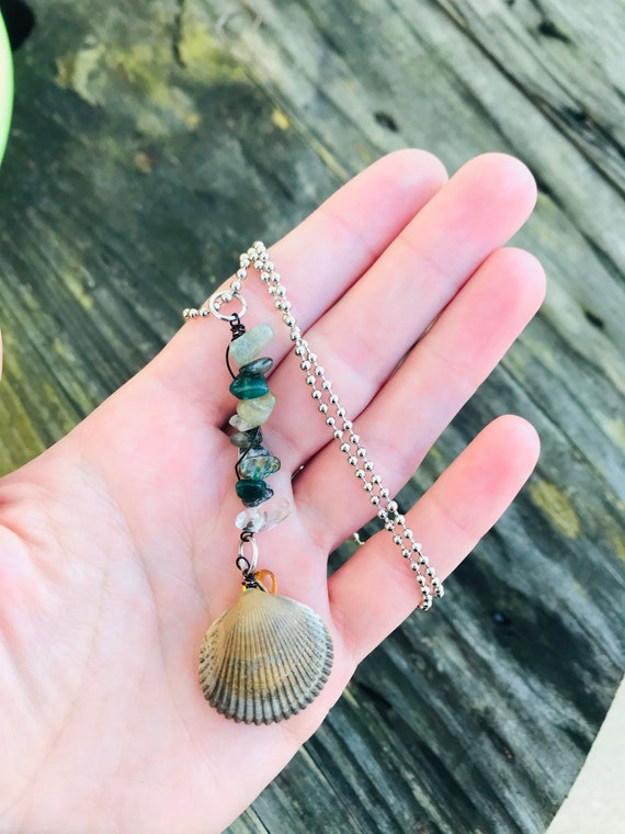 Boho shell necklace near me sale