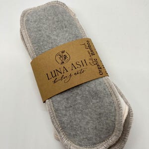 Full moon washable period liners Bamboo/organic cotton set of 3