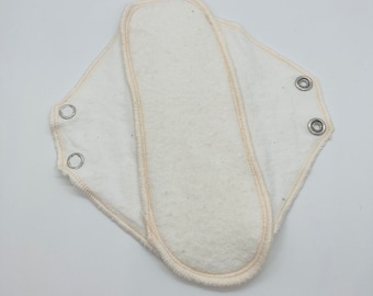 3 layer day pad- undyed -Bamboo/organic cotton full moon washable pad