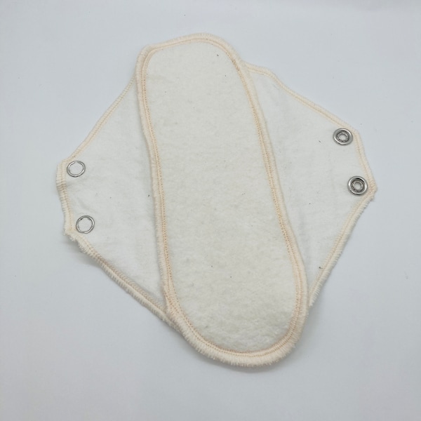 3 layer day pad- undyed -Bamboo/organic cotton full moon washable pad