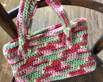 Pink multicolor purse