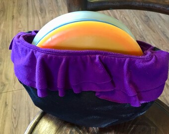Black & Purple Disc Golf pouch