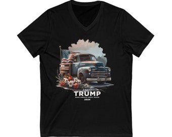 Women's Trump Make America Great Again T-Shirt, Patriotic Political Statement Tee