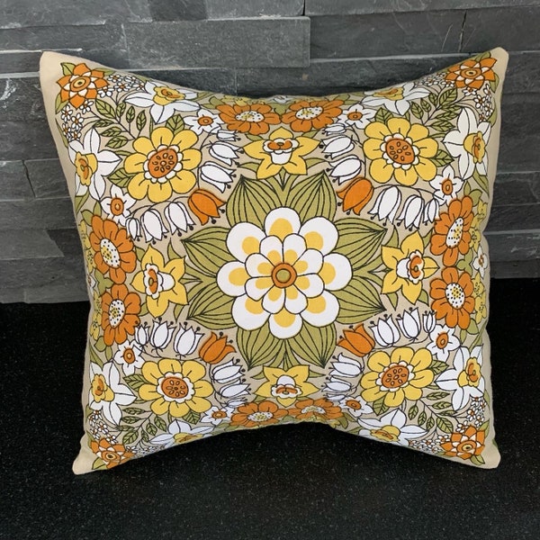 Fabric Flower Pillow Etsy
