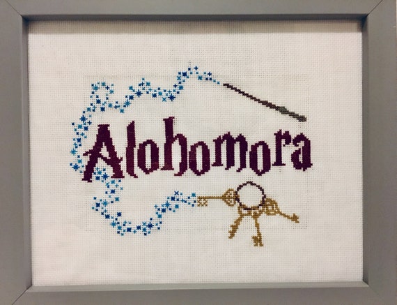 Alohomora Cross Stitch Pattern Pdf Harry Potter Etsy