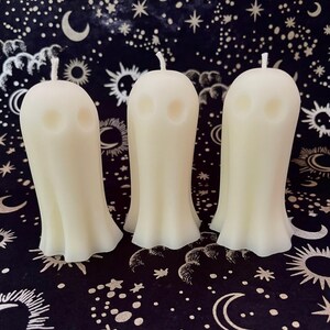 Minimalist Ghost Beeswax Candle | Fall Decor | Halloween Decor