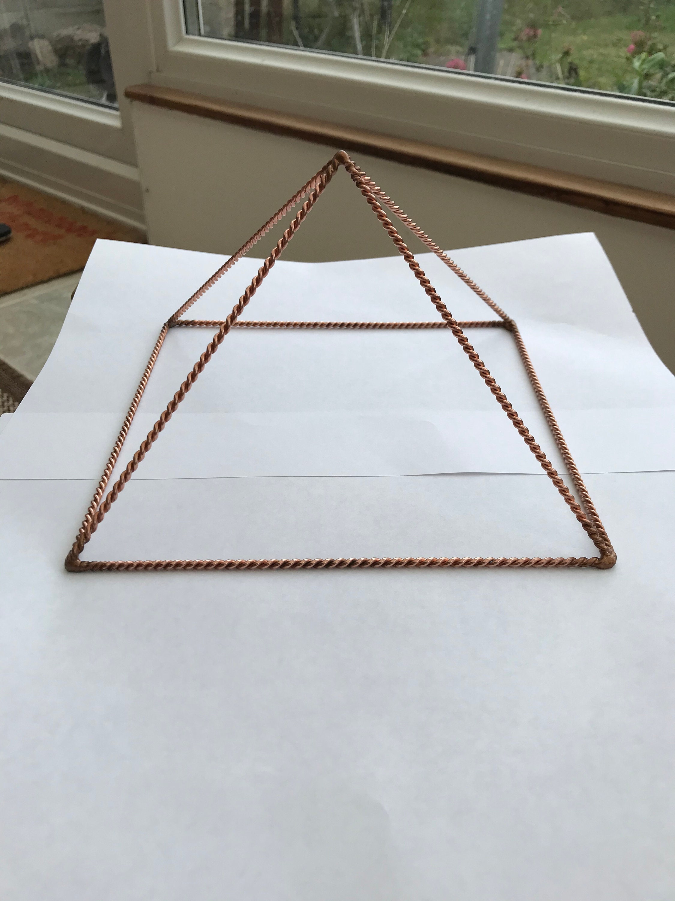 Twisted Copper Pyramid hand crafted 3 to 7 Etsy