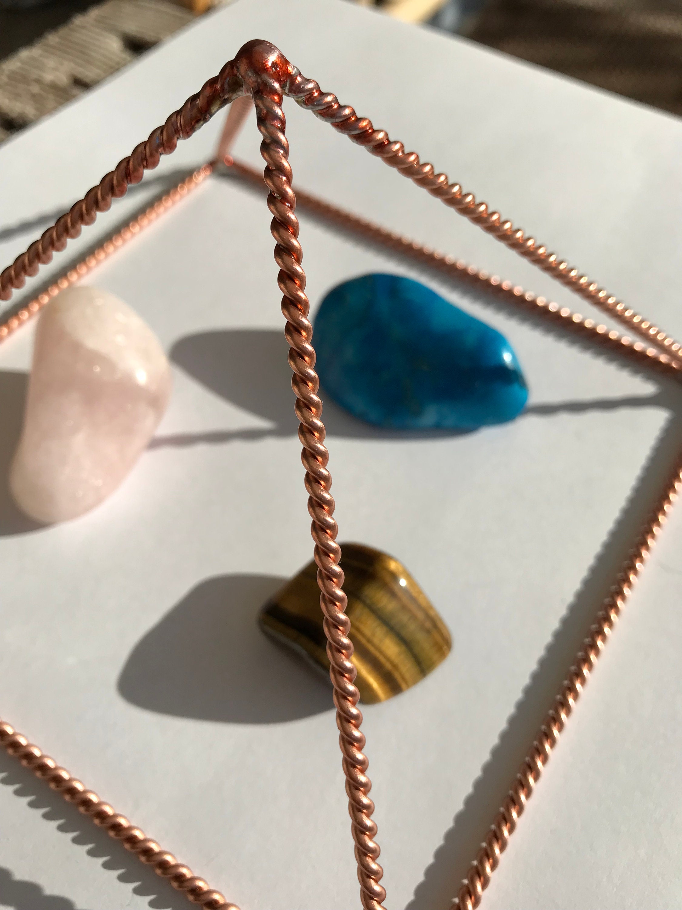 Twisted Copper Pyramid hand crafted 3 to 7 Etsy