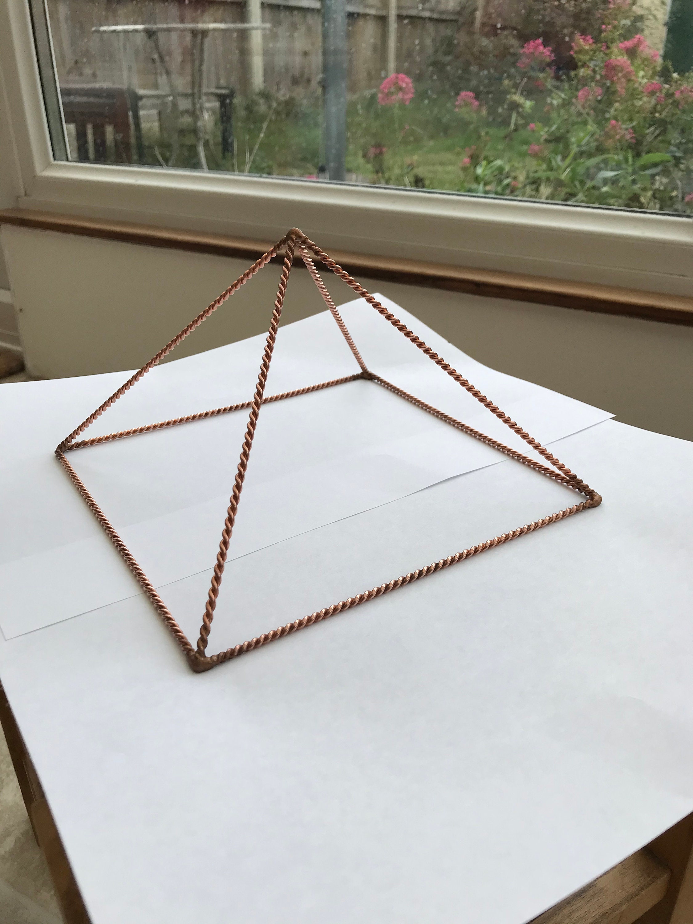 Twisted Copper Pyramid hand crafted 3 to 7 Etsy