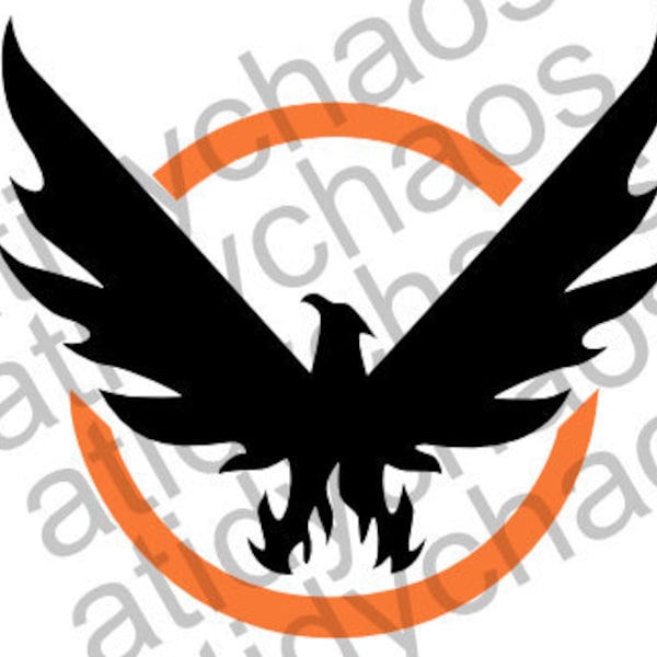 Phoenix SVG, Tom Clancy's The Division Phoenix, Digital download