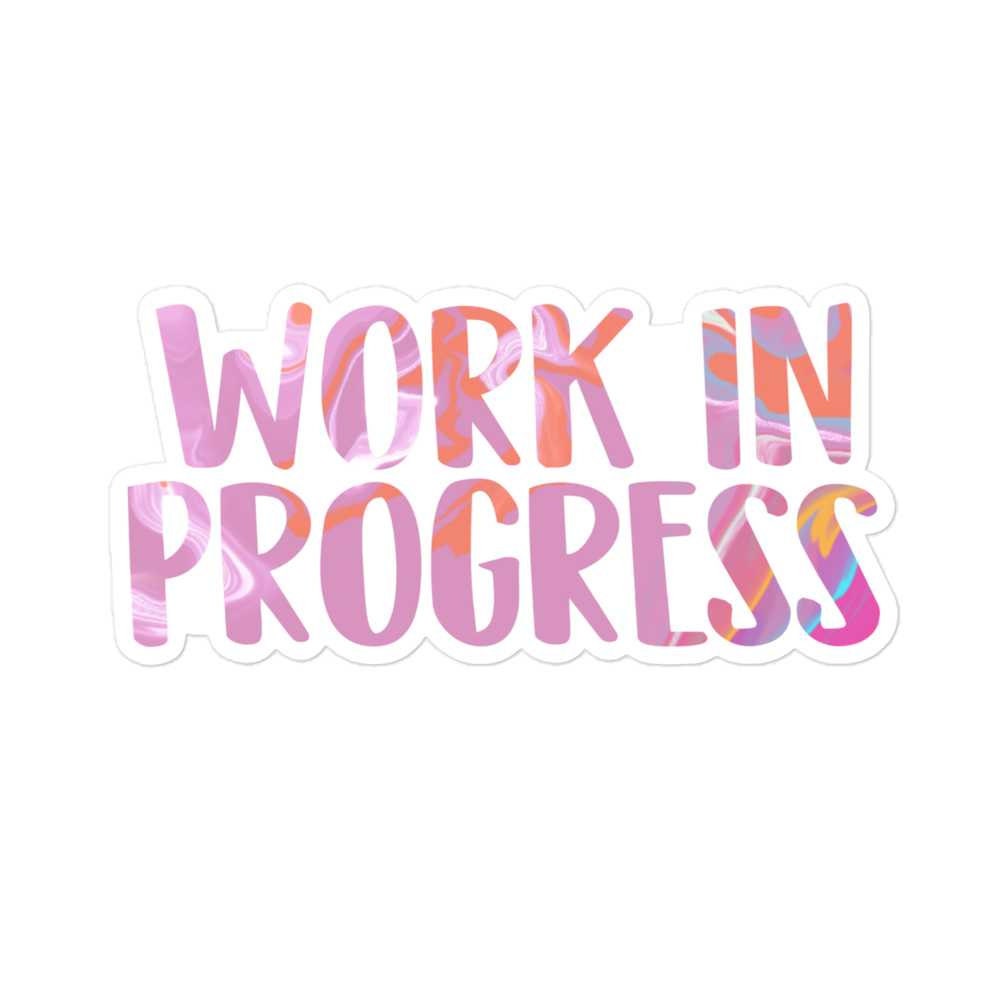 In Progress Sticker Pack Work in Progress Sticker for Computer, Car, Water Bottle, Notebook ...