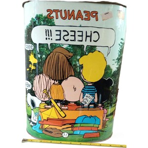 Peanuts Trash Can - Etsy