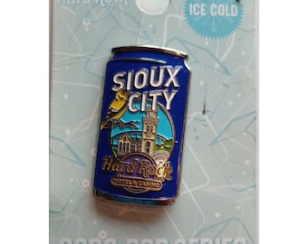 Sioux City Hard Rock Hotel & Casino 3D lapel Pin Soda Pop Series