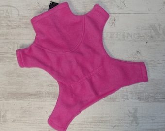 Cozy fleece suit for dogs, custom-made dog onesie, dog jacket, dog sweater