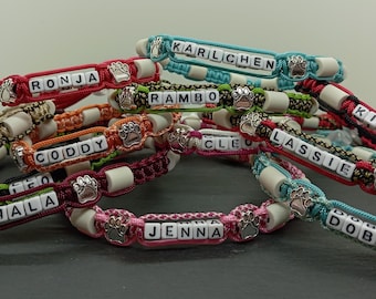 EM Ceramic Collar with Name - Personalizable - Tick Collar - Tick Protection - Decorative Collar -