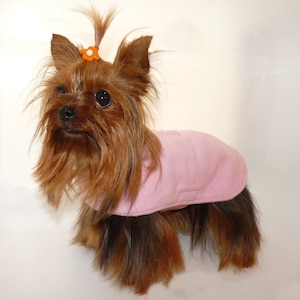 cuddly fleece dog coat, fleece coat for dogs - made to measure