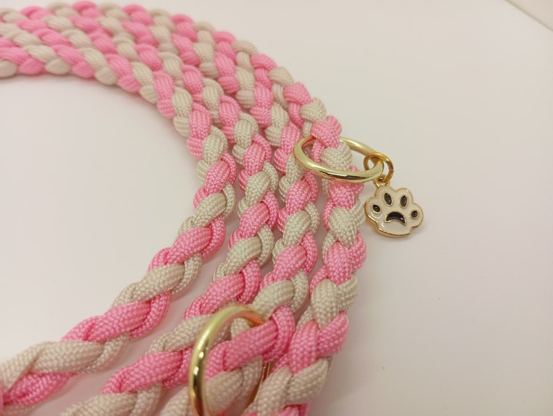 geflochtene Paracord Hundeleine für Welpen und kleine Hunde