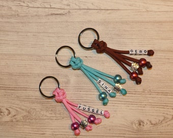 Keychain made of paracord, pocket tree, pendant, gift for dog lovers,
