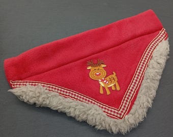 Dog scarf with reindeer | Christmas | Bandana | Christmas scarf | Dog bandana