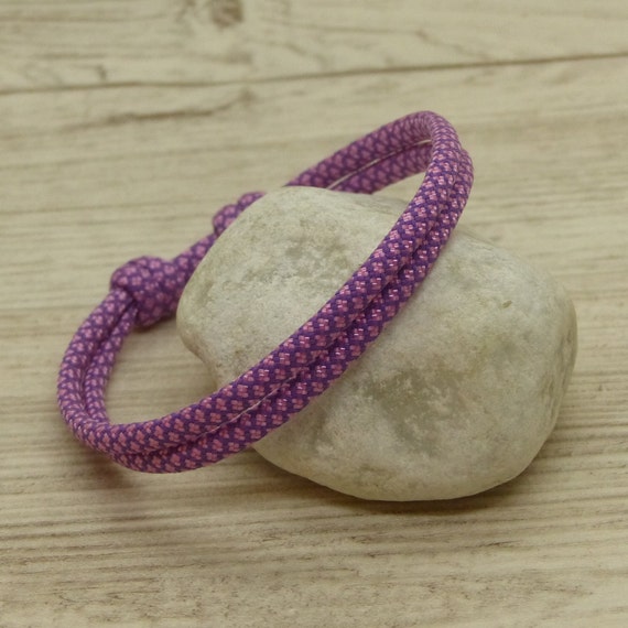 Surferarmband Pink Lila , Segelarmband, Freundschaftsarmband, personalisierbares Armband