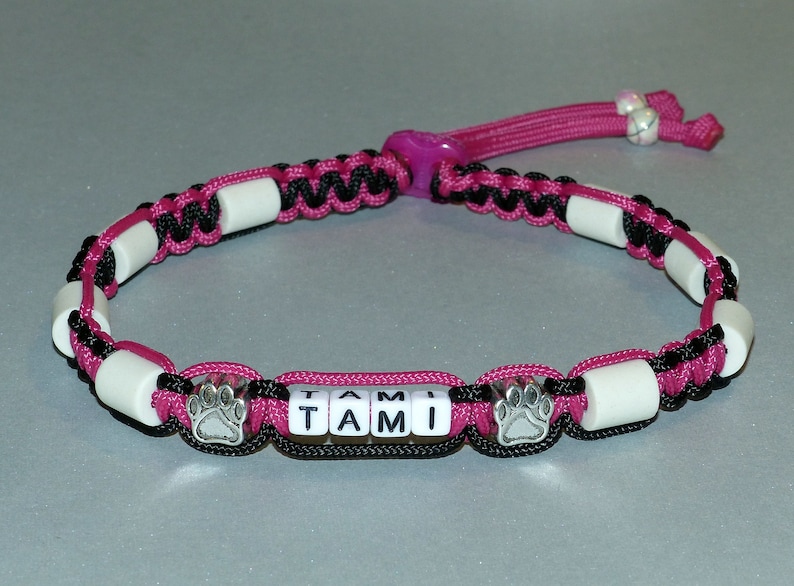 Hundehalsband mit EM Keramik - Fuchsia / Schwarz